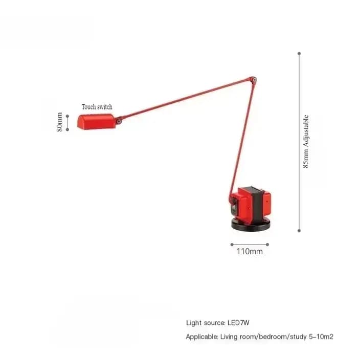 Lampe de sol au design italien moderne, style rétro simple, pour salon, bureau, bras articulé réglab