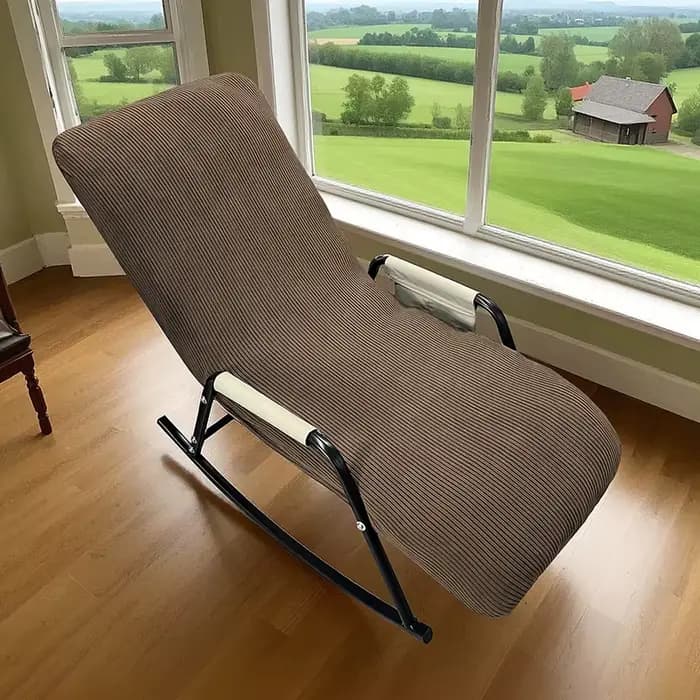 Housse de chaise à bascule nordique douce, housse de fauteuil inclinable solide, housse de siège de 