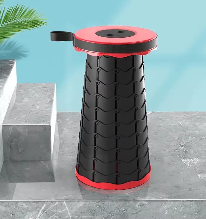 Tabouret rétractable portable, mobilier d'extérieur, chaise pliante pour le camping, la pêche