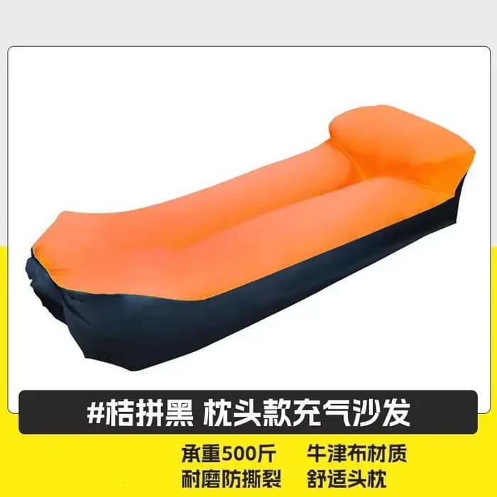 Canapé gonflable portable, chaise longue d'extérieur, chaise gonflable, sac banane, lit d'air gonfla