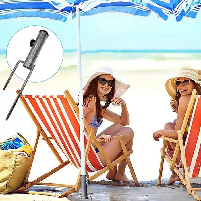 RapDuty-Injecteur de Parapluie Rond Réglable en Fer pour l'Extérieur, Support dans le Sable