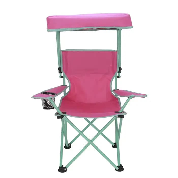 Chaise de camping à baldaquin pour enfants, serrure de sécurité, chaise d'extérieur Portable avec au