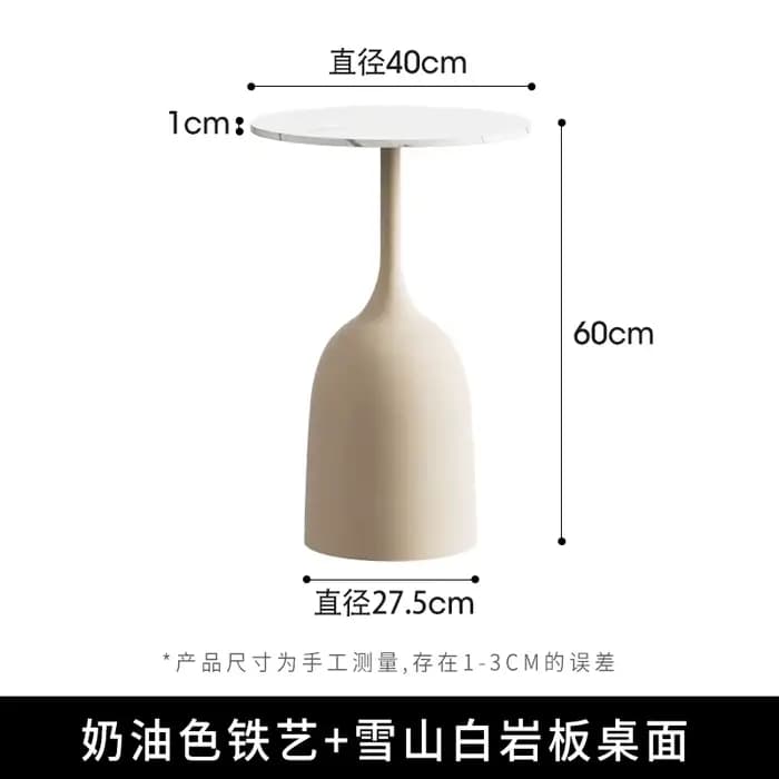 Table d'appoint au design tendance, table d'angle italienne minimaliste et moderne, gain de place, T
