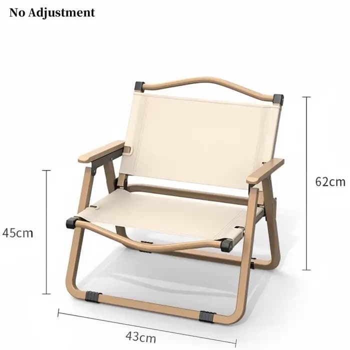 Kermit – chaise pliante à Angle réglable, 5 vitesses, pour Camping en plein air, dossier haut, incli