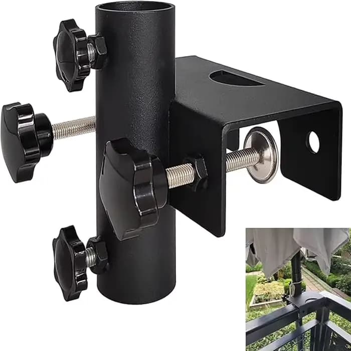 Support de parapluie de balcon, pince de clôture de jardin, Parasol de terrasse, support pour parc e