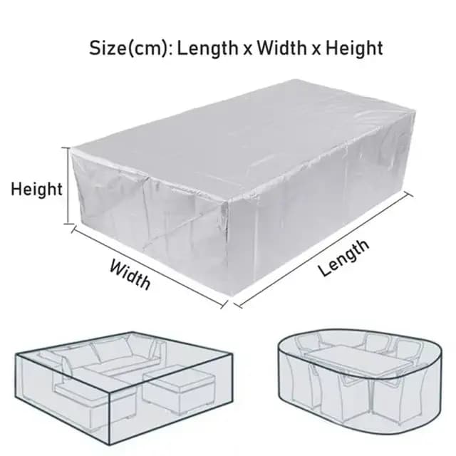 Housses imperméables pour meubles de jardin, Patio extérieur, 90 tailles, anti-poussière, pluie et n