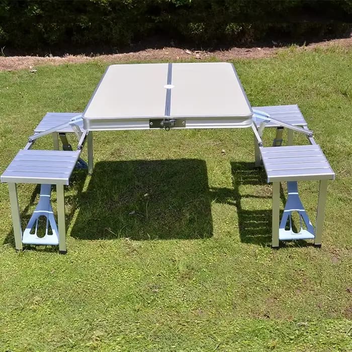 Table pliante de Camping en plein air/bureau et chaise une Table quatre chaises en alliage d'alumini