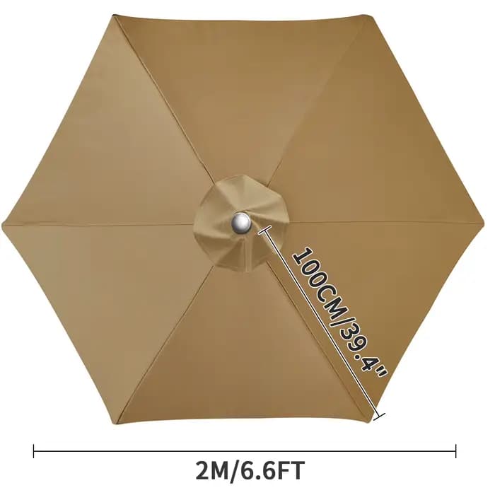 7 Tailles – Housse de rechange pour parasol, tissu imperméable anti-UV, protection solaire extérieur