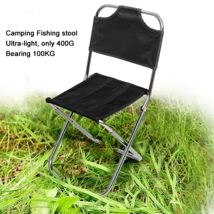 Chaise pliante ultralégère en nylon et alliage d'aluminium, siège de petite taille, tabouret pour pê