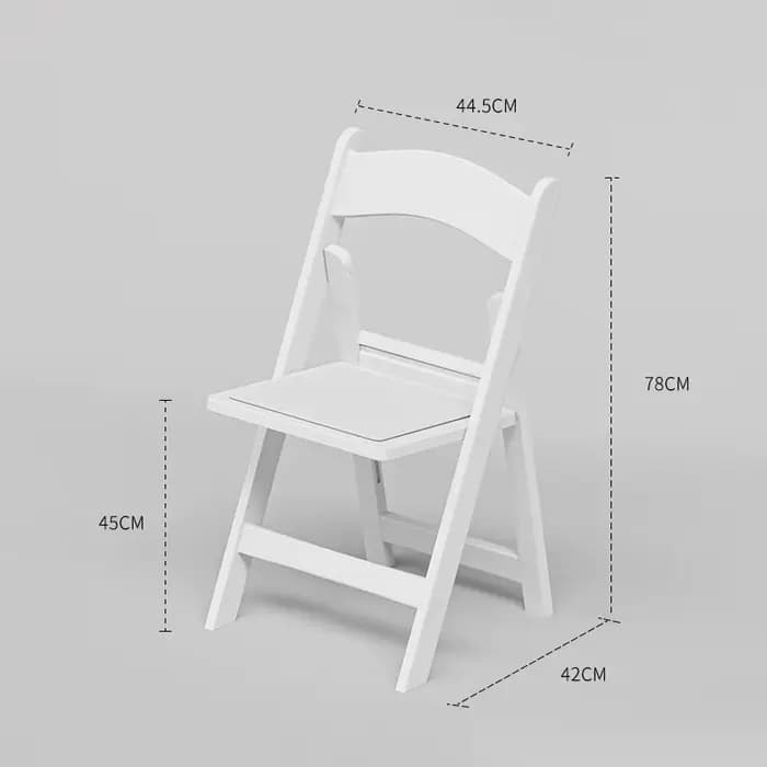 Chaise d'extérieur moderne imperméable en plastique pour jardin, cour, mariages, fêtes, maison, chai