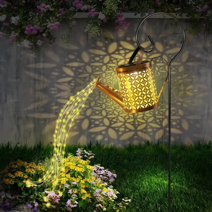Arrosoir Solaire Étanche avec Lumières d'Extérieur, Lanterne pour Jardin, 1 Pièce