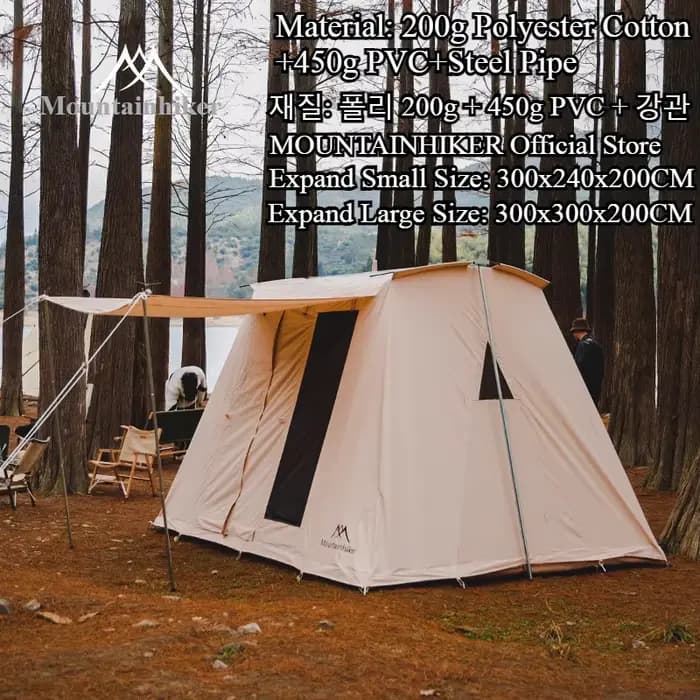 Mountainhiker – mobilier d'extérieur avec fenêtres, tente imperméable, coupe-vent, pare-soleil Uv, a
