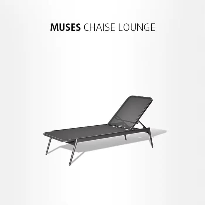 Mobilier d'extérieur d'hôtel Chaise longue de piscine meubles de jardin modernes Chaise longue d'ext