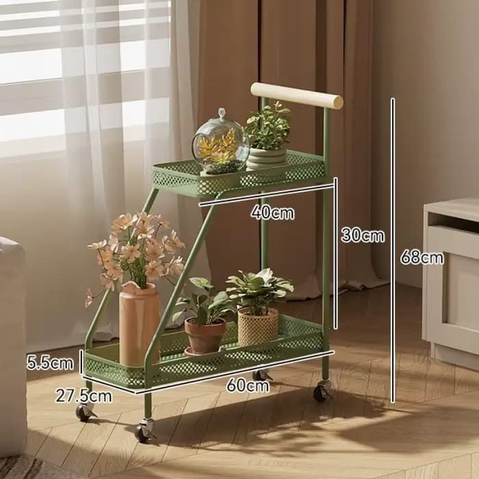 Support pour plantes de balcon, décoration de jardin, support de fleurs mobile, étagères de rangemen