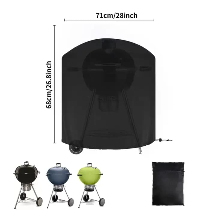 Housse de barbecue imperméable, housse de protection pour barbecue au gaz, protection contre le vent