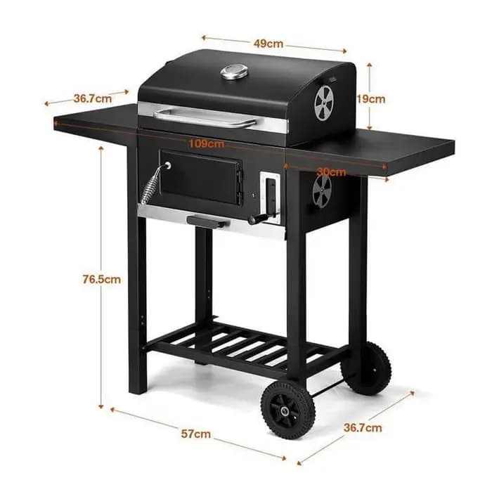 Grill de Camping en plein air, gril domestique au charbon de bois sans fumée en acier inoxydable
