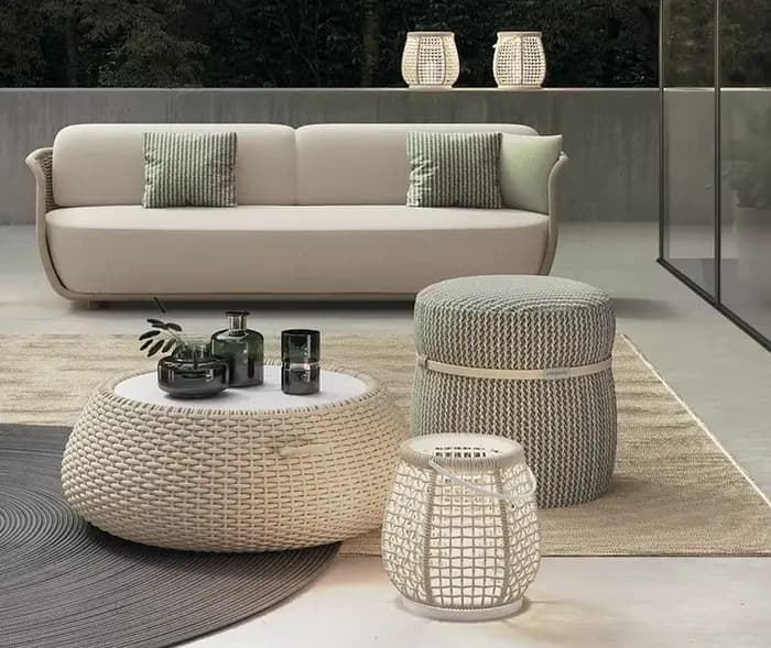 Foshan meubles d'extérieur Villa moderne cour Patio jardin meubles d'extérieur canapé, ensemble de m