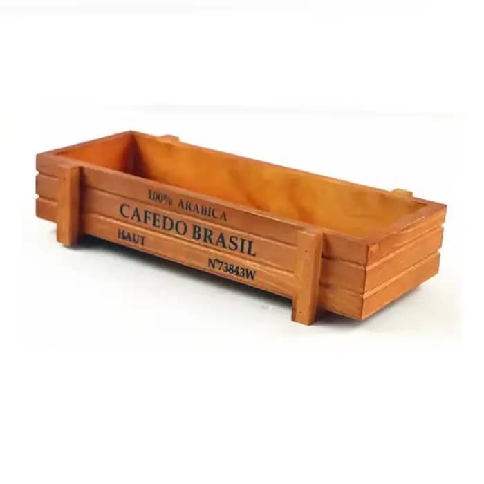 Pot de plantes de jardin rétro, boîte de rangement en bois Vintage pour articles divers, papeterie, 