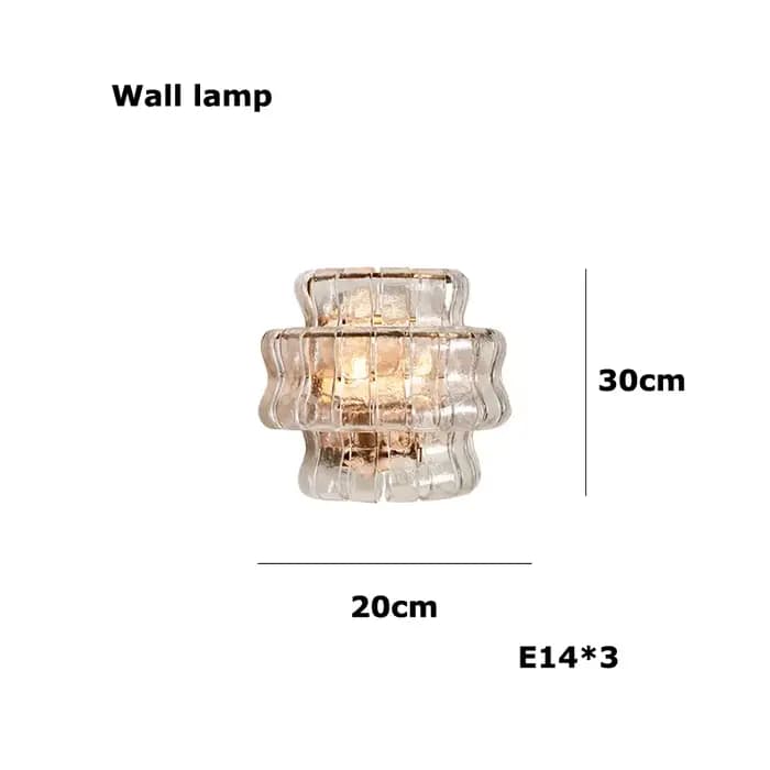 Doré postmoderne luxe décoration de la maison LED rond Transparent verre Lustre salon salle à manger