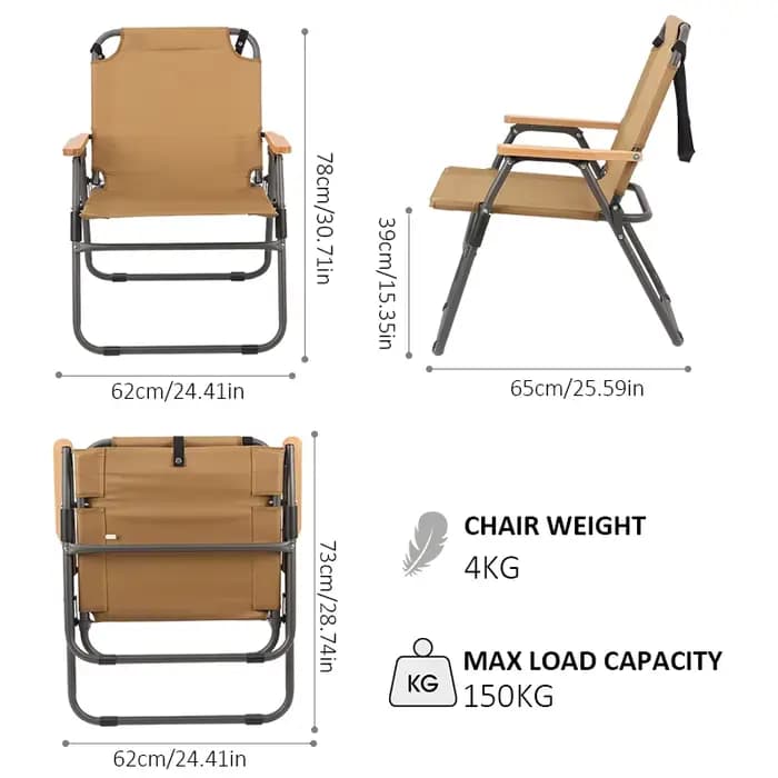 Chaise Pliante de Plage, Camping, Pique-Nique, Loisirs, Pêche, 1 Pièce
