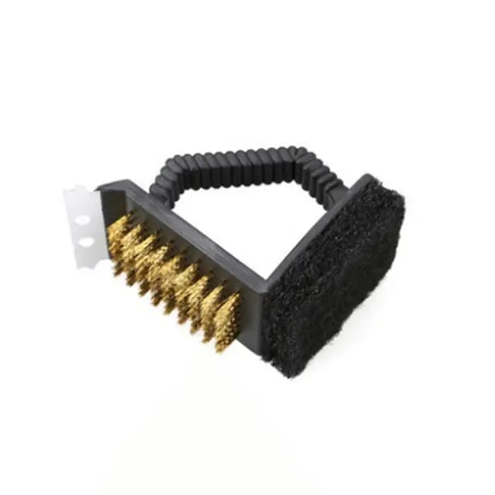 Brosse de nettoyage de Barbecue 3 en 1, brosse métallique de Barbecue, pelle éponge, brosse de netto
