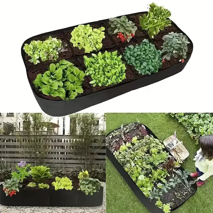 [Lit de jardin surélevé extra-large] Kit de lit de jardin surélevé extra-large à 8 grilles – Jardini