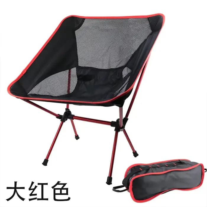 Chaise de Camping pliante légère, chaise d'extérieur Portable en alliage d'aluminium avec dossier pa