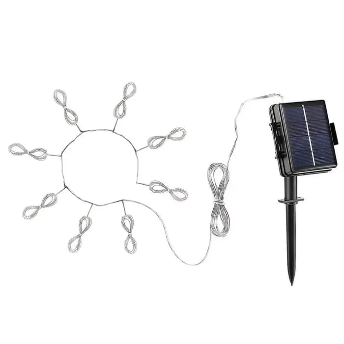 Lampe solaire pour parasol extérieur, étanche, avec 8 modes de luminosité, alimentée par énergie sol