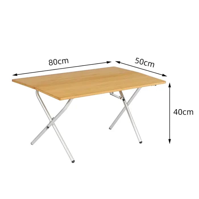 Table de Camping en bambou pliante, Portable et rapide, en alliage d'aluminium, pour pique-nique, ro