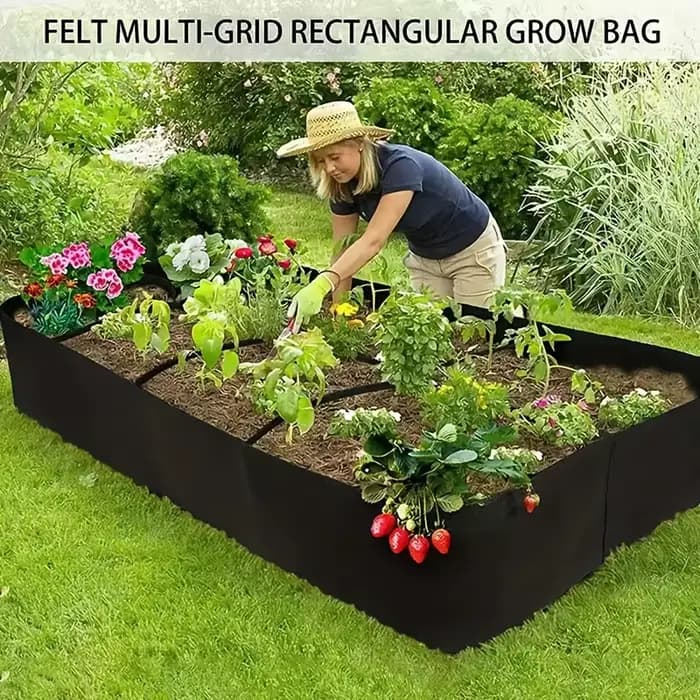 [Lit de jardin surélevé extra-large] Kit de lit de jardin surélevé extra-large à 8 grilles – Jardini
