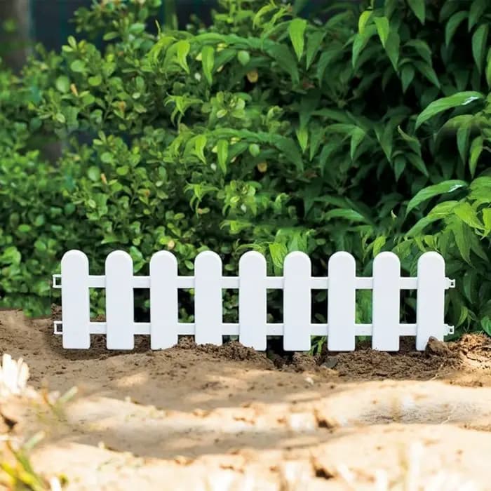 Clôture de cour en plastique pour jardin, 2 pièces, pratique et Durable, garde-corps créatif univers