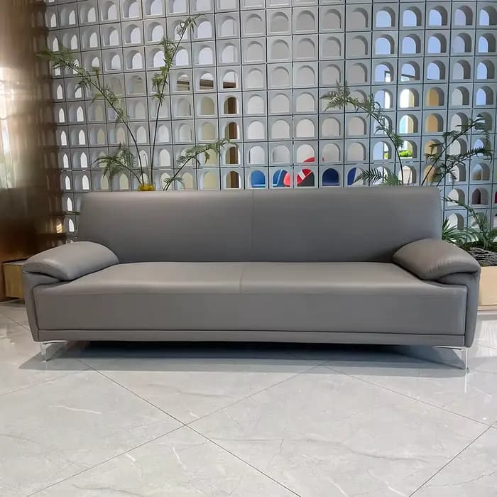 Luxe moderne pas cher Pu cuir bureau zone d'attente salon canapé ensemble meubles européen réception
