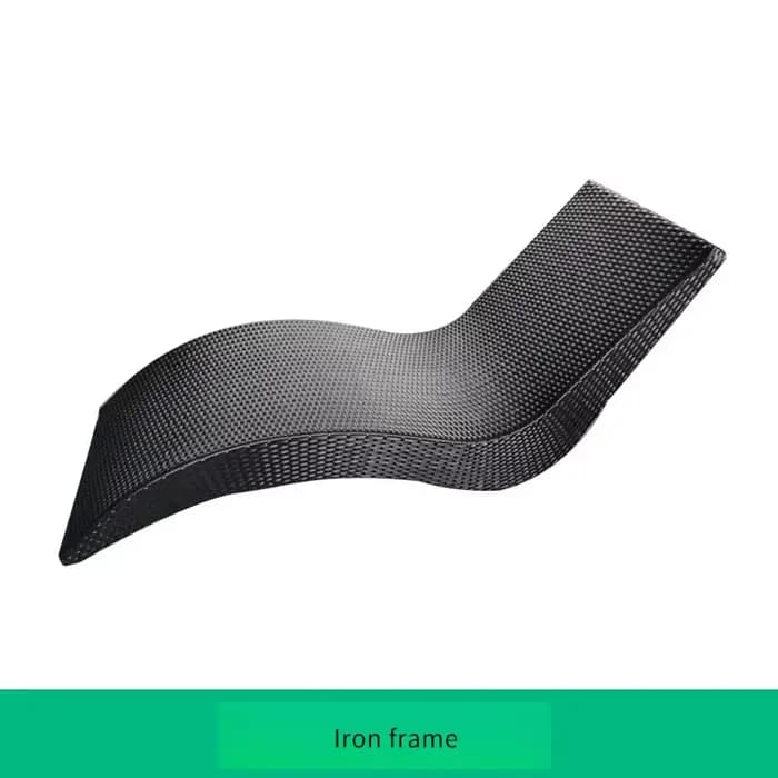 Chaise longue créative en rotin pour cour extérieure, bord de mer, plage, piscine, Villa intérieure,