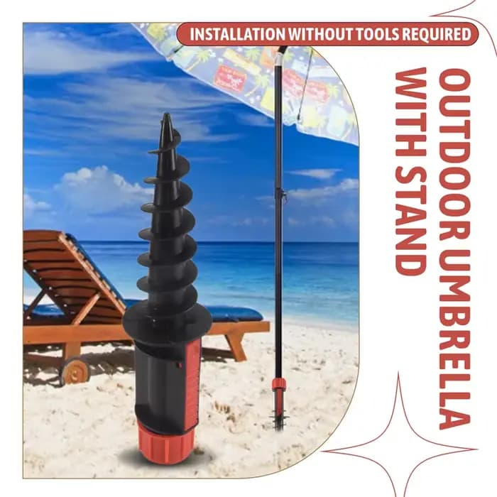 ABUL-parapluie de plage ancre de sable Camping en plein air tarière à gazon support en spirale suppo
