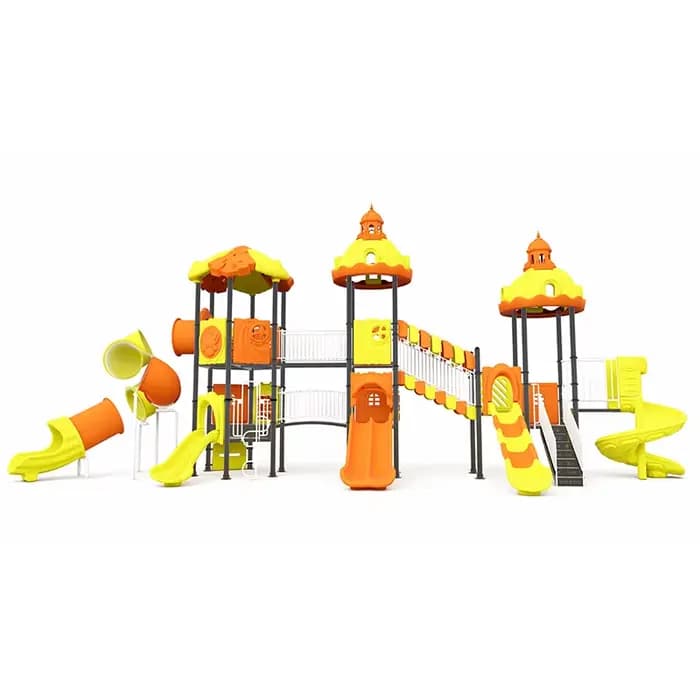 Ensemble de toboggans pour aire de jeux extérieure pour enfants, adapté aux jardins d'enfants et aux