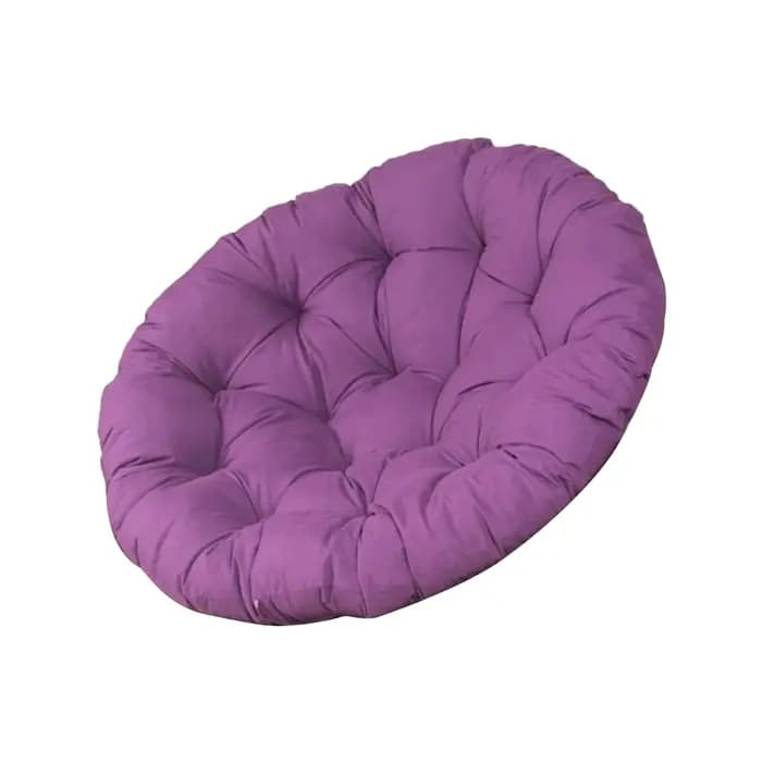 Papasan-Coussin de chaise œuf, chaise de jardin, polymères, optique lavable, rond, 15.7 pouces, pour