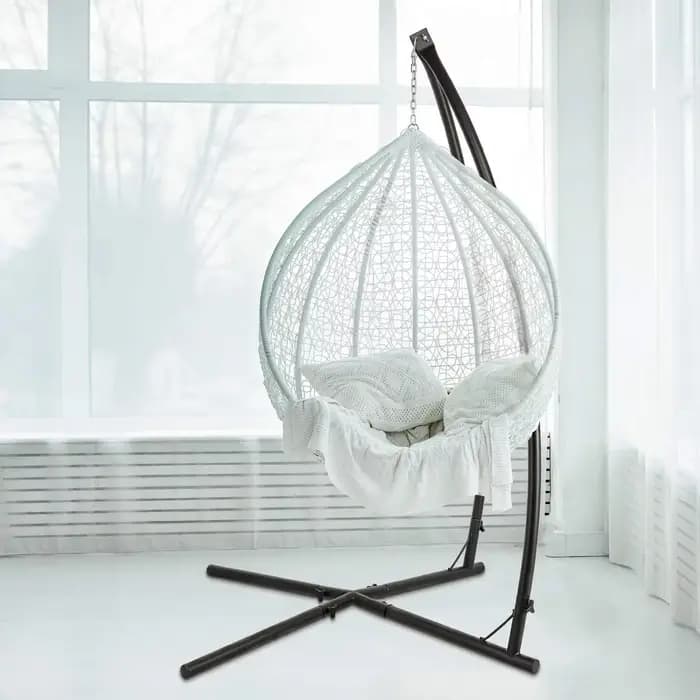 RapDuty-Hamac en métal avec support en C pour chaise, balançoire de porche, base de balançoire de ba