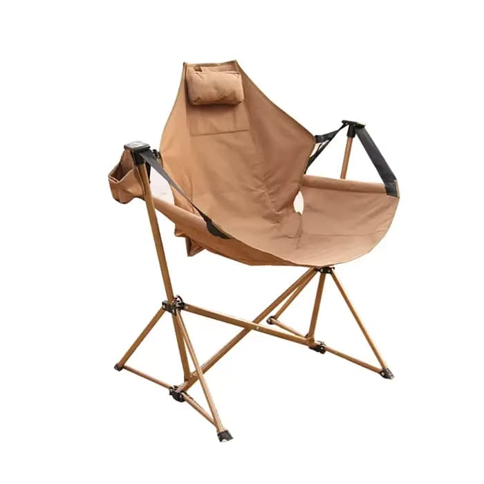 Chaise à bascule pliante d'extérieur, Portable et réglable, pour Camping en plein air, loisirs, jard