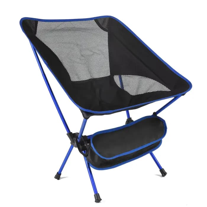 Chaise de Camping pliante légère, chaise d'extérieur Portable en alliage d'aluminium avec dossier pa