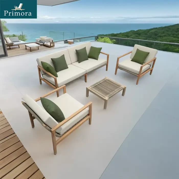Patio moderne extérieur sectionnel meubles en aluminium canapé canapés de jardin en métal ensemble d