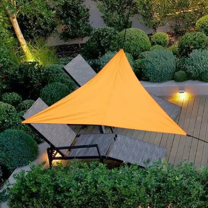 Abri solaire étanche Triangle réglable avec cordes, auvent extérieur de taille 3x3x3M, bloc UV 95%, 