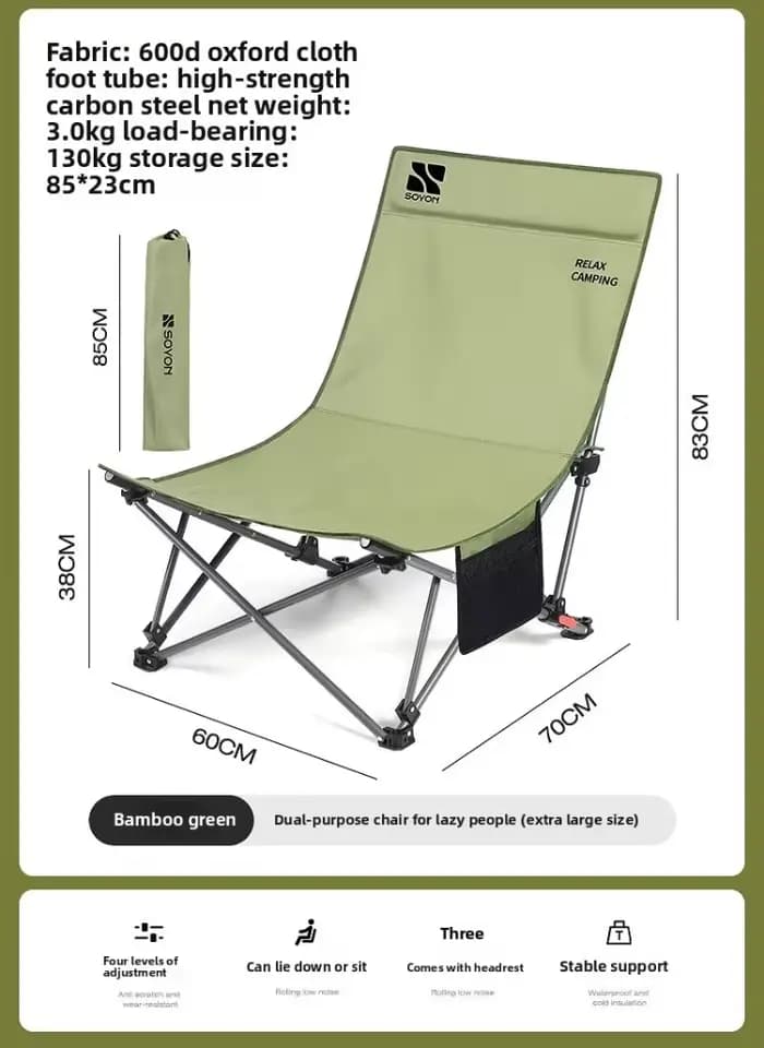 Sillas De Camping plissables extérieur simple sieste inclinable chaise Portable bureau pause déjeune