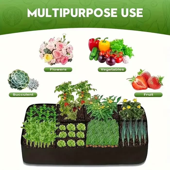 [Lit de jardin surélevé extra-large] Kit de lit de jardin surélevé extra-large à 8 grilles – Jardini