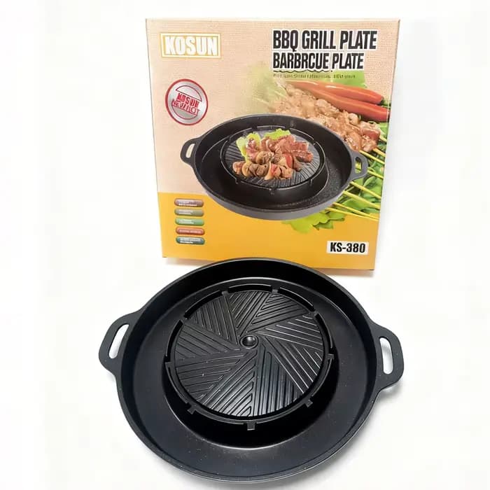 KOSUN – poêle à gril antiadhésive, plateau de Barbecue, œuf, fromage, diviseur rond, plaque à grille