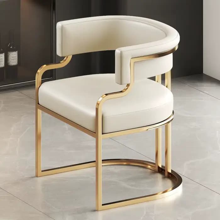 Chaise de salle à manger nordique simple, chaise de loisirs de luxe, chaise de maquillage pour chamb
