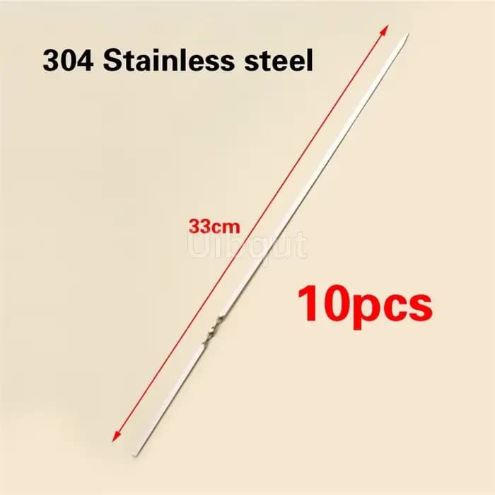 Bâtons de barbecue en acier inoxydable, 10, 20, 30 pièces, ustensile de cuisine, support de viande