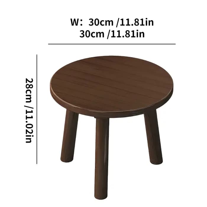 Tabouret rond en bambou 1 pièce pour salon et balcon, tabouret multifonctionnel léger et robuste.