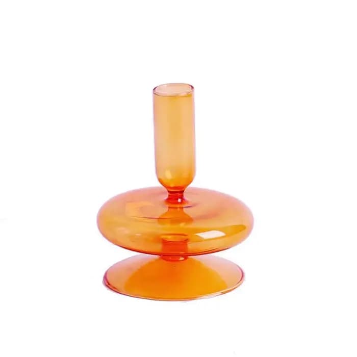 Vase en verre pour centre de table, vase à fleurs moderne et élégant, porte-bougie pour mariage, déc