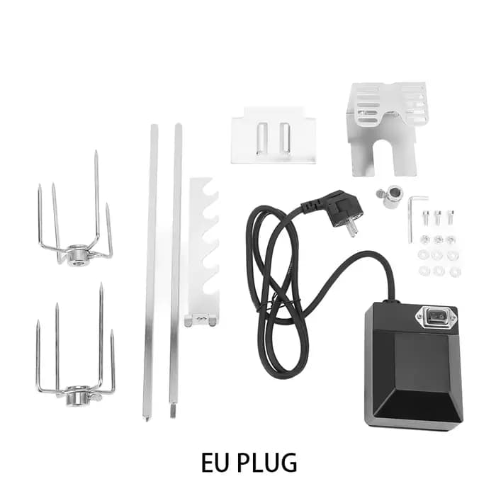 Kit de gril de rôtissoire, moteur rotatif automatique 4W 2.5 tr/min 15kg, roulement de charge, Kit d