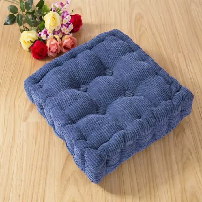 Coussin Long épais pour chaise de jardin, couleur unie, tapis de siège de maison, coussin de sol 55x